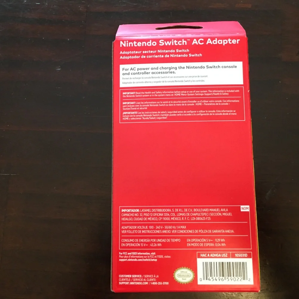 Nintendo Switch power adapter